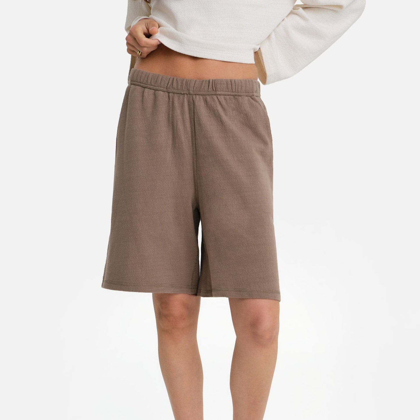 Textured Knit Boxy Short