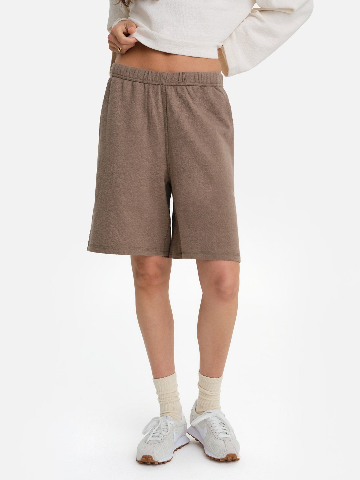 Textured Knit Boxy Short