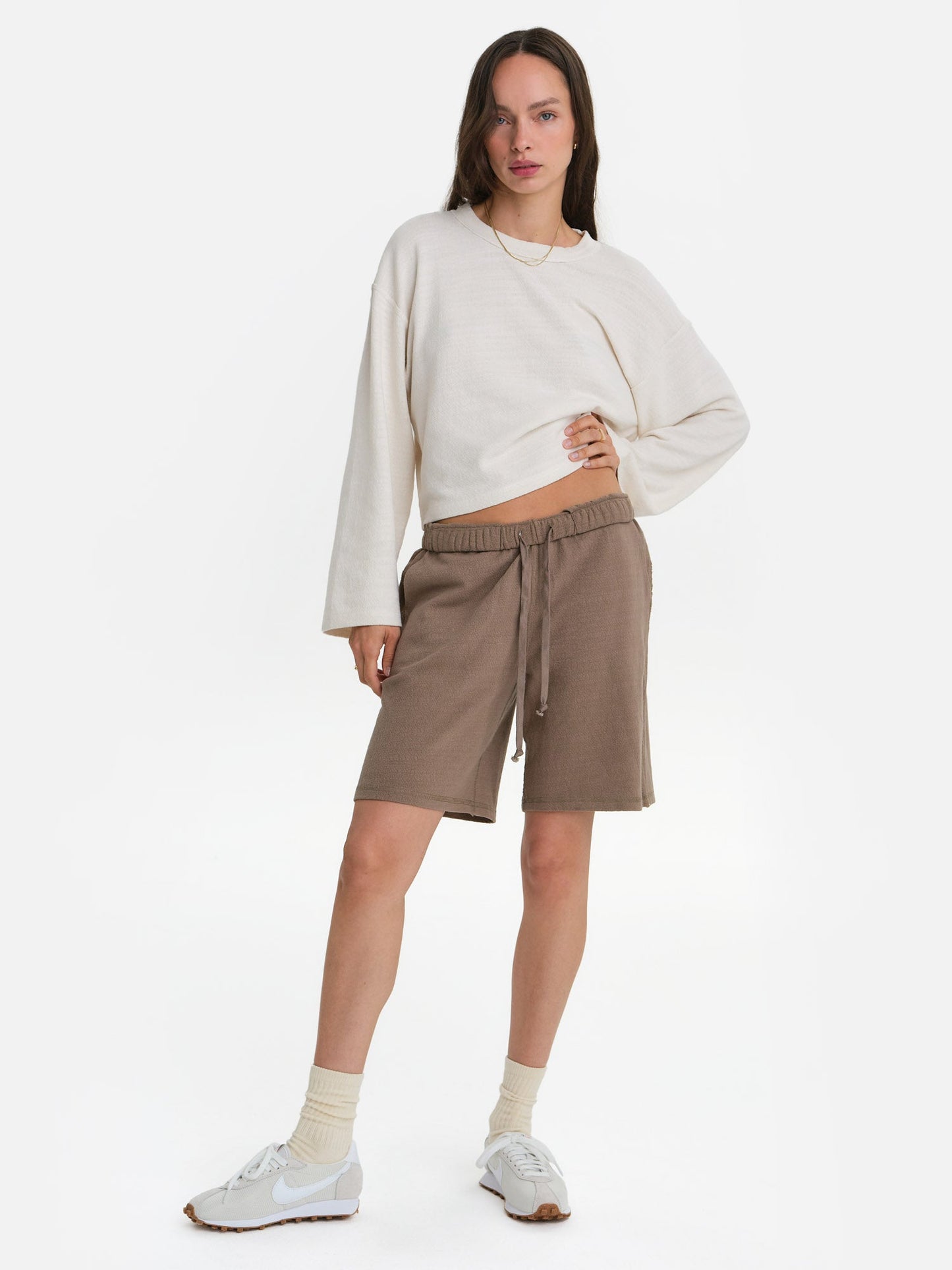 Textured Knit Boxy Short