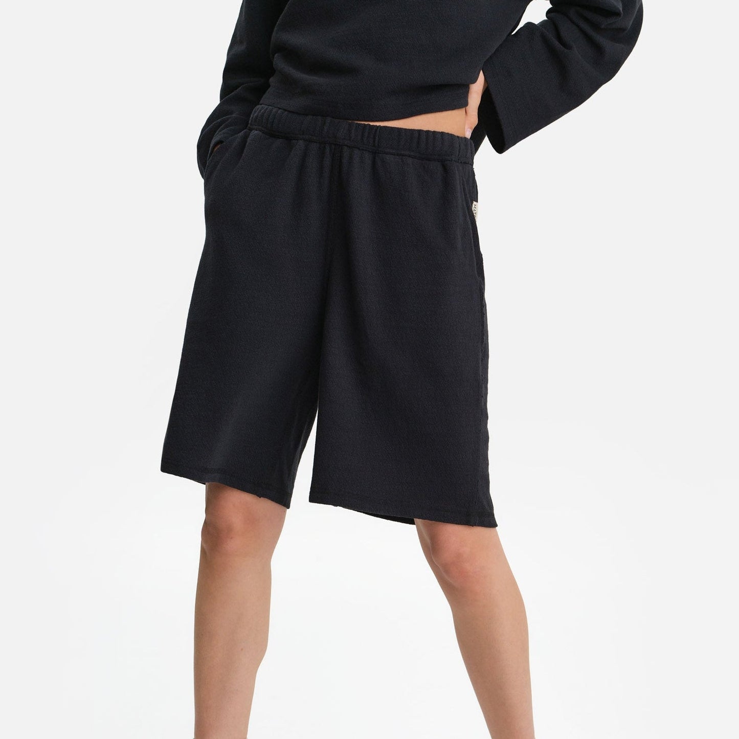 Textured Knit Boxy Short