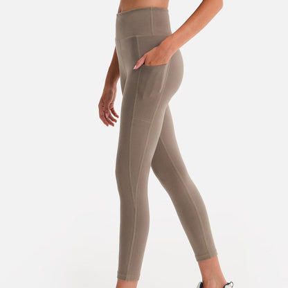 Organic Stretch Midi Legging with Pockets