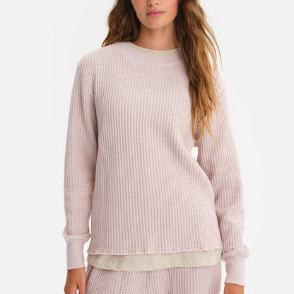 Organic Waffle Crew Top