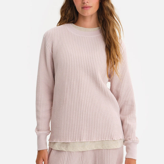 Organic Waffle Crew Top
