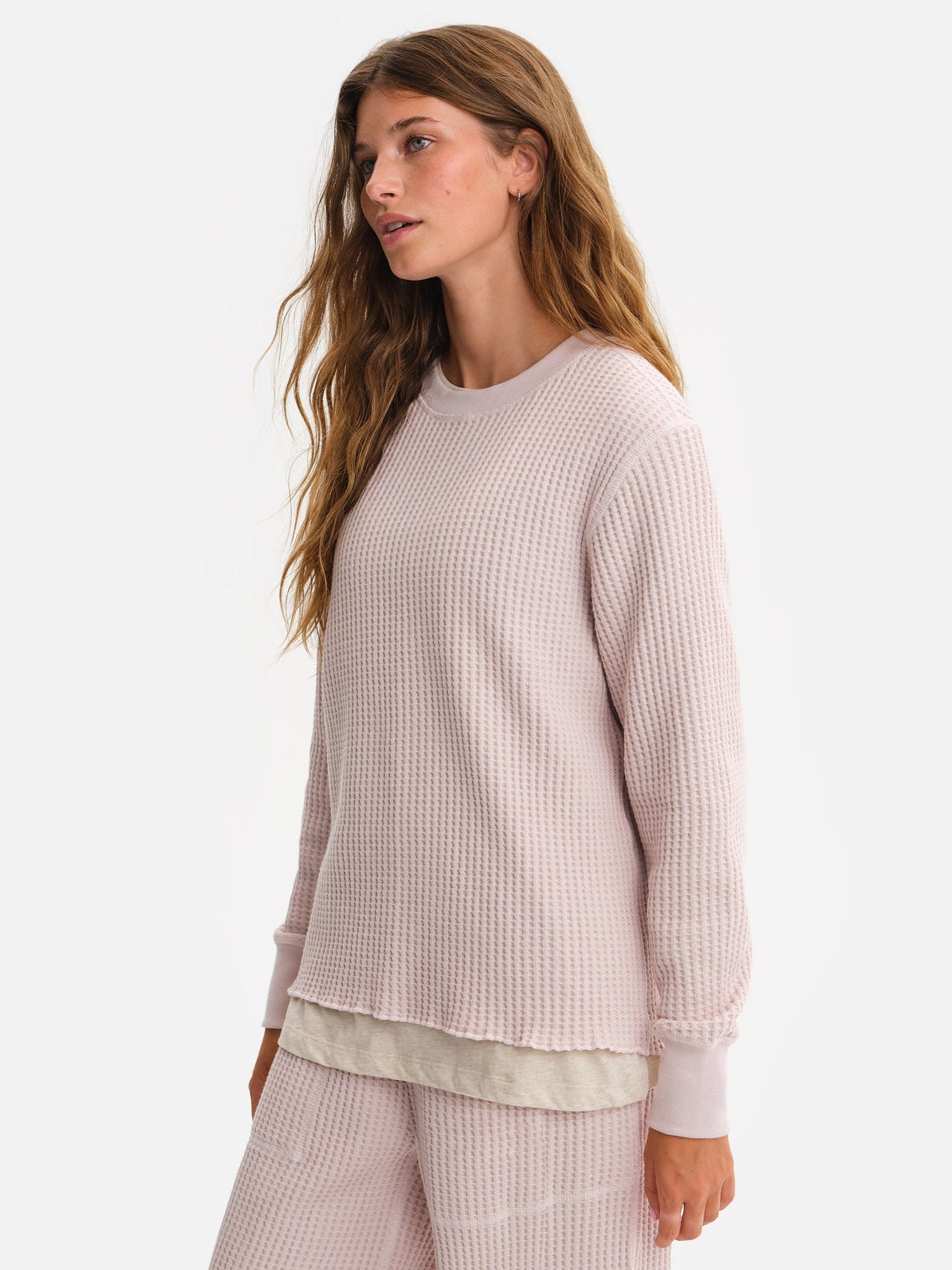 Organic Waffle Crew Top