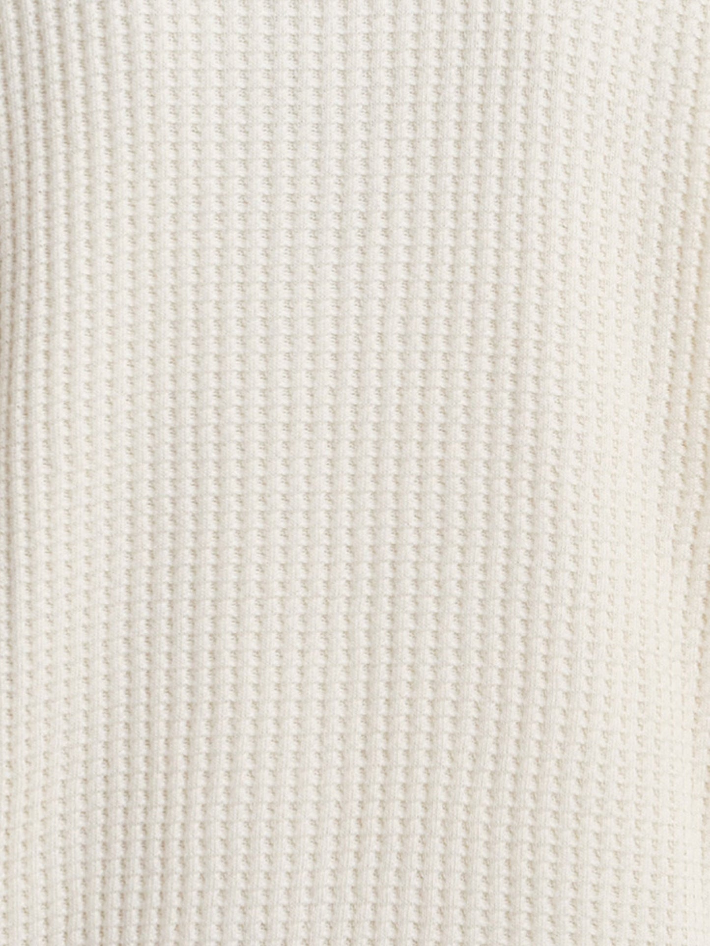 Organic Waffle Collared Half-Zip Sweatshirt