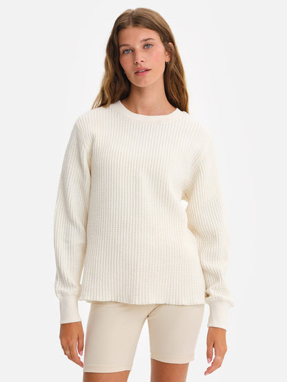 Organic Waffle Crew Top