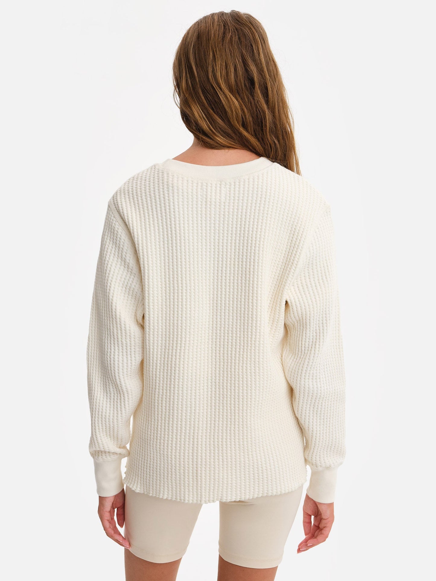 Organic Waffle Crew Top