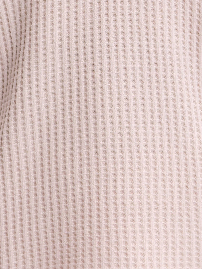 Organic Waffle Collared Half-Zip Sweatshirt