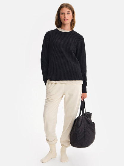 Organic Waffle Crew Top