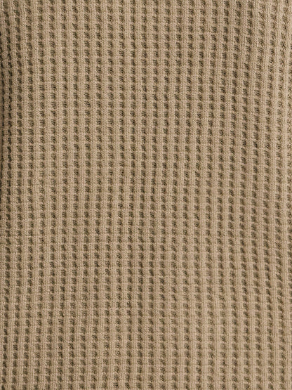 Organic Waffle Crew Top