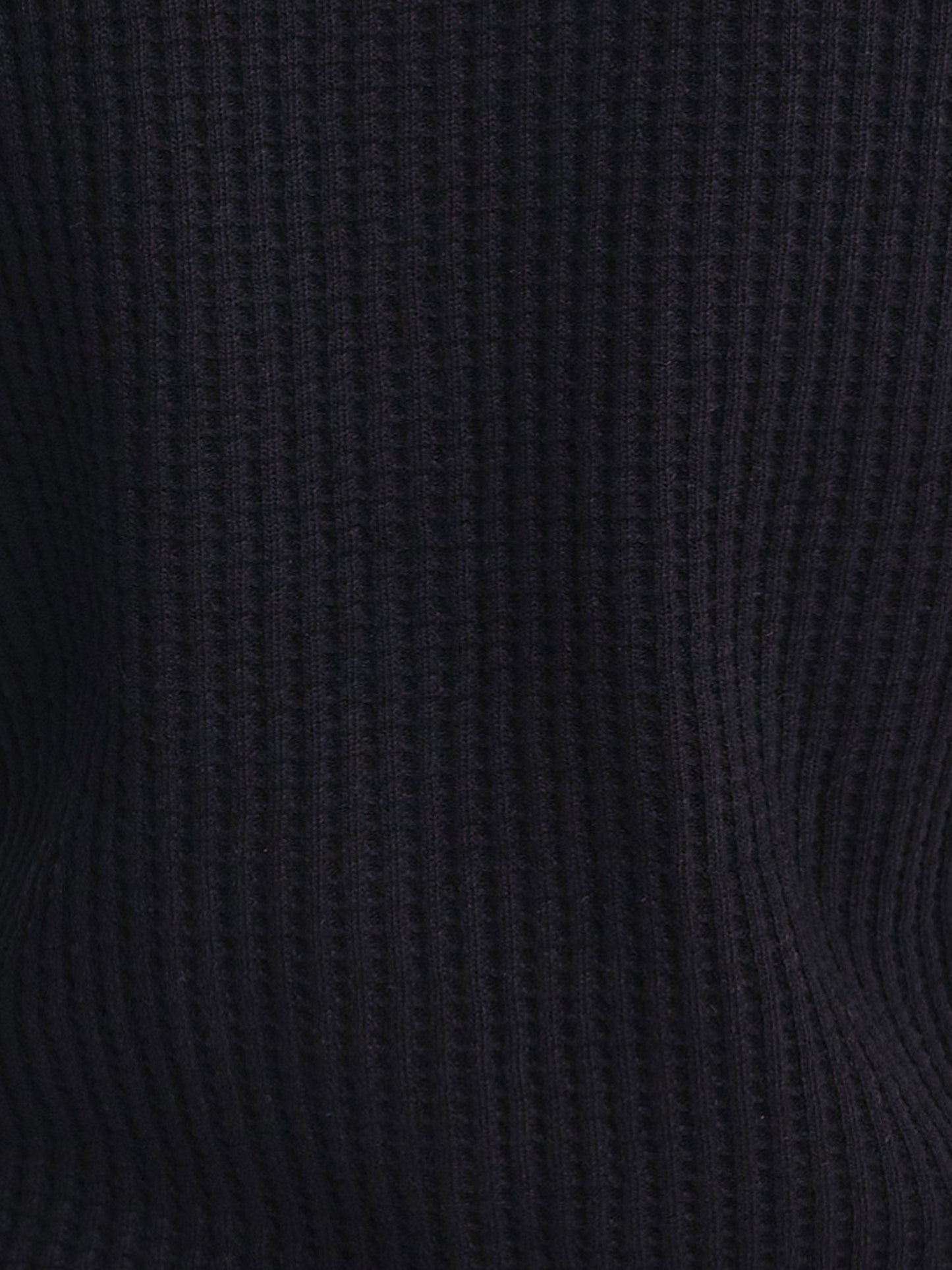 Organic Waffle Crew Cardigan