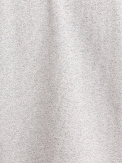 Organic Fleece Cropped Half-Zip Sweatshirt