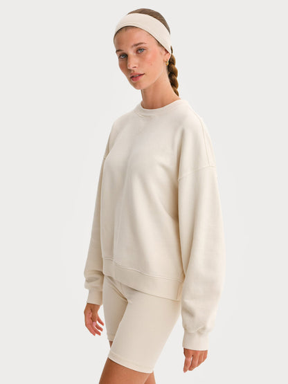 Organic Fleece Relaxed Crewneck Sweatshirt