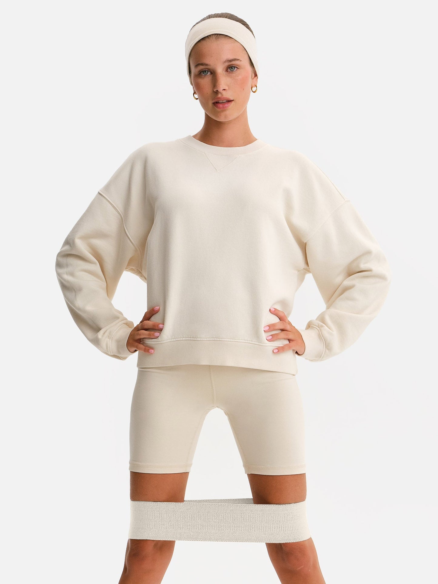 Organic Fleece Relaxed Crewneck Sweatshirt