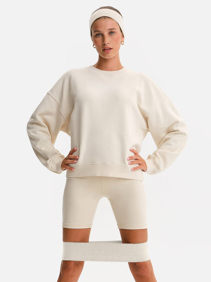 Organic Fleece Relaxed Crewneck Sweatshirt