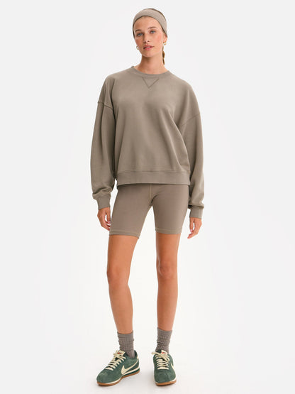 Organic Fleece Relaxed Crewneck Sweatshirt