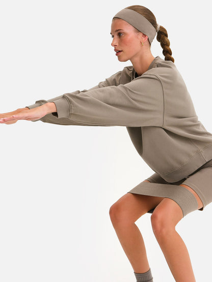 Organic Fleece Relaxed Crewneck Sweatshirt