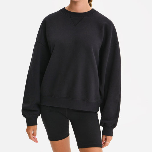 Organic Fleece Relaxed Crewneck Sweatshirt