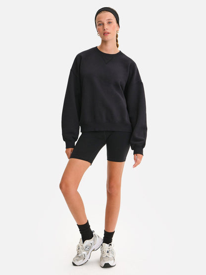 Organic Fleece Relaxed Crewneck Sweatshirt