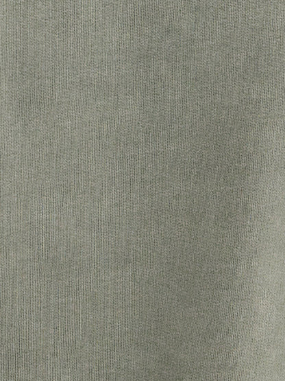 Organic Fleece Shrunken Crew Neck Sweatshirt