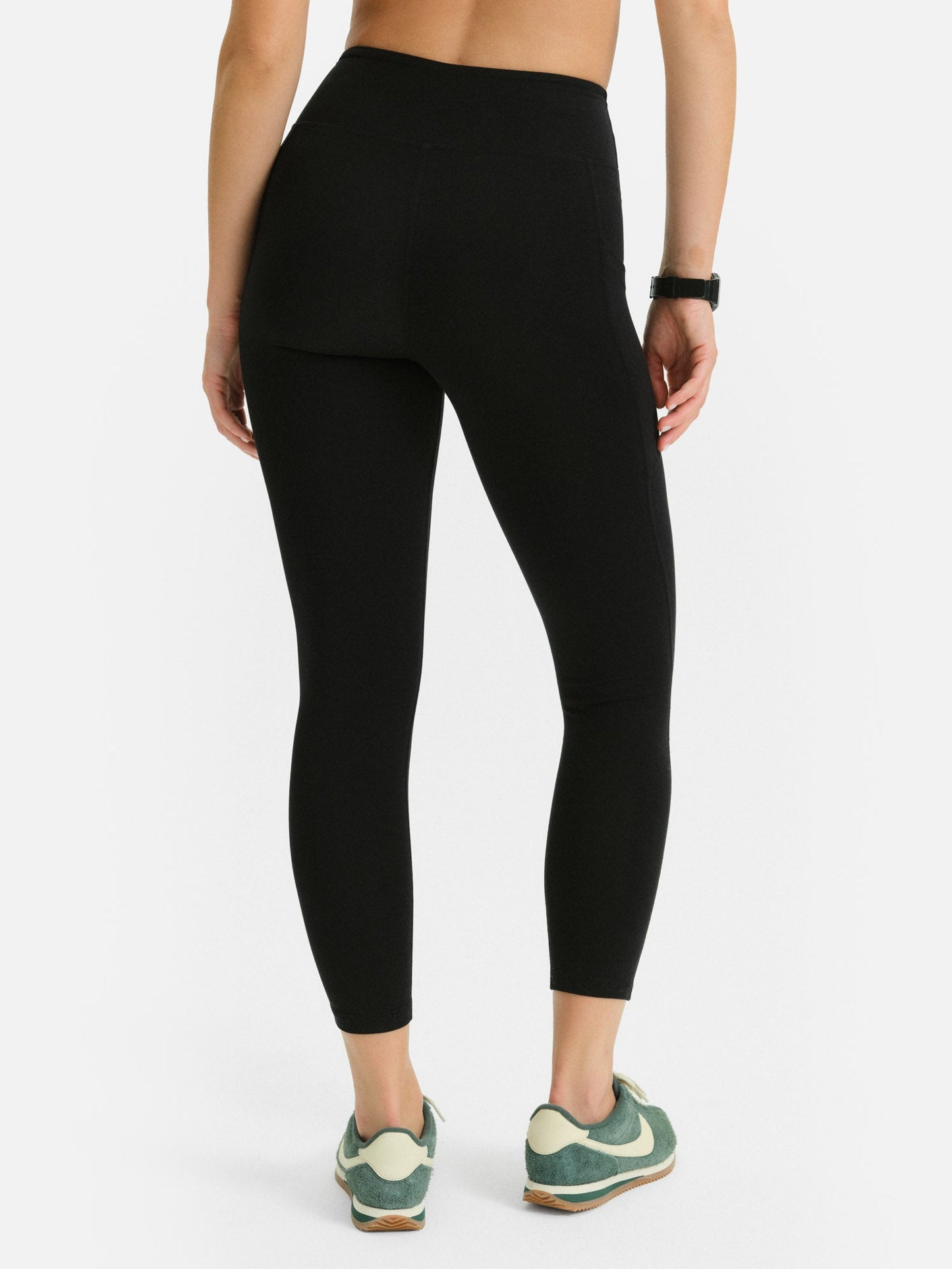 Organic Stretch Midi Legging with Pockets