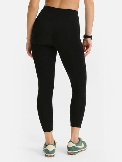 Organic Stretch Midi Legging with Pockets